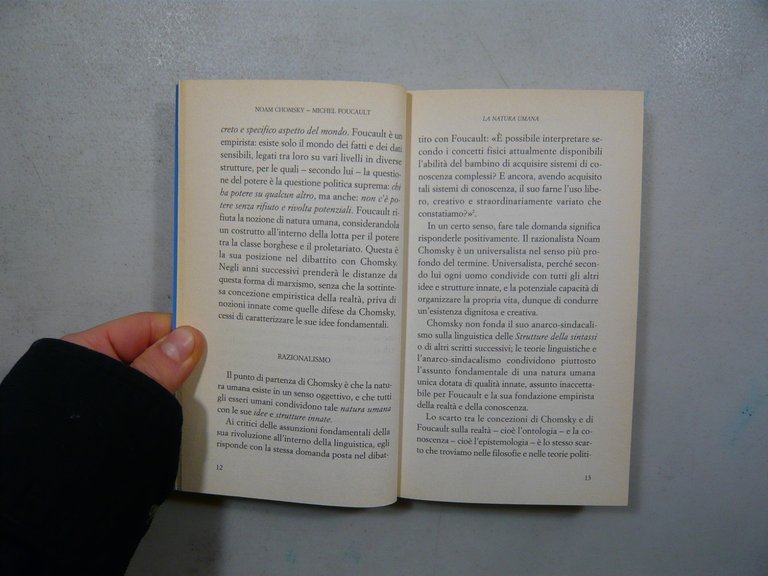 Chomsky,Foucault,LA NATURA UMANA.Giustizia Contro Potere,Castelvecchi 2013