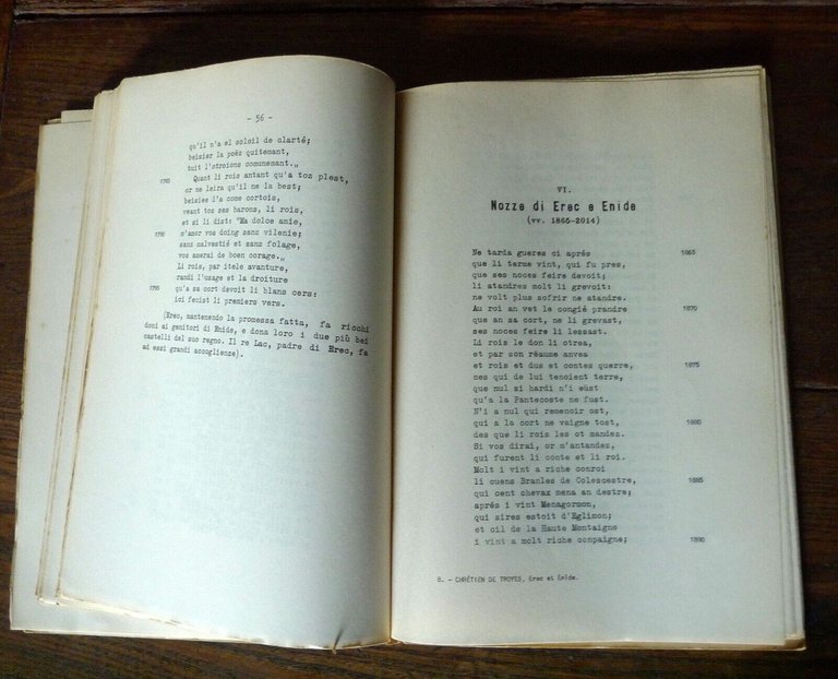 Chrétien de Troyes,EREC ET ENIDE,1963 Patron[italiano/francese,FILOLOGIA ROMANZA