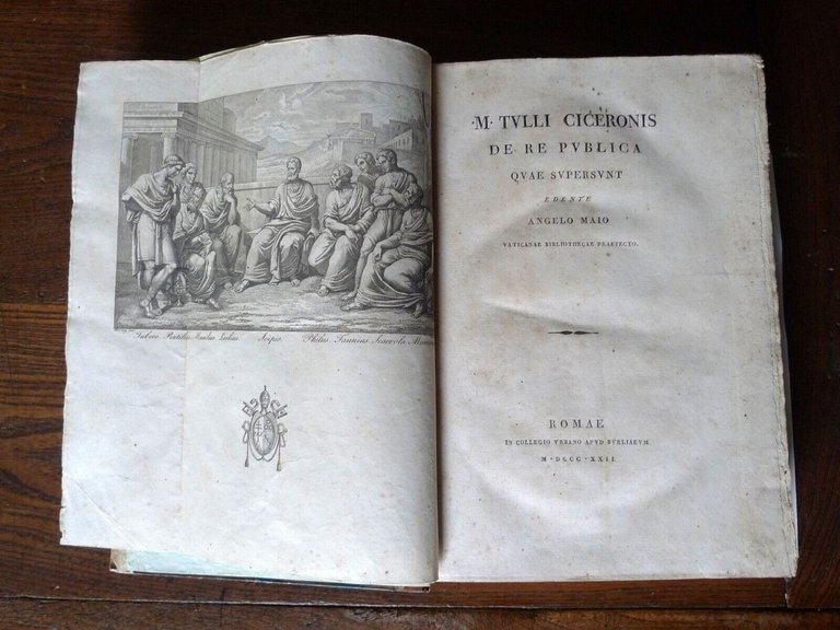 Cicerone,M.TULLI CICERONIS DE RE PUBLICA,1822[ANGELO MAI
