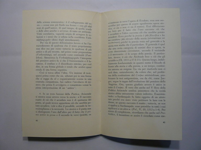 Cilento,PREMESSA STORICA AL PENSIERO ANTICO,1963[filosofia,filologia