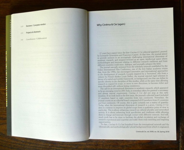 CINEMA & CIE.INTERNATIONAL FILM STUDIES JOURNAL n.30 2018[REINVENTING MAO