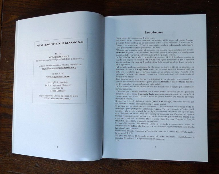 CIPEC QUADERNO n.59 2017,Cuneo[Dalmasso,politica,Luigi Tenco,Gianmaria Testa | Immagine Gallery 4