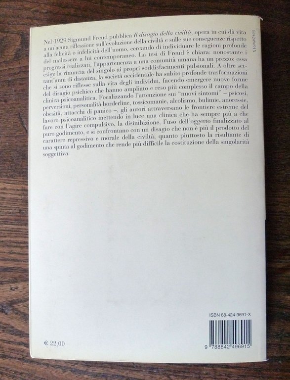 CIVILTÀ E DISAGIO.Forme contemporanee della psicopatologia,2006 B.Mondadori