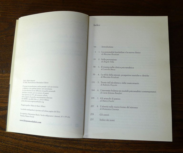 CIVILTÀ E DISAGIO.Forme contemporanee della psicopatologia,2006 B.Mondadori