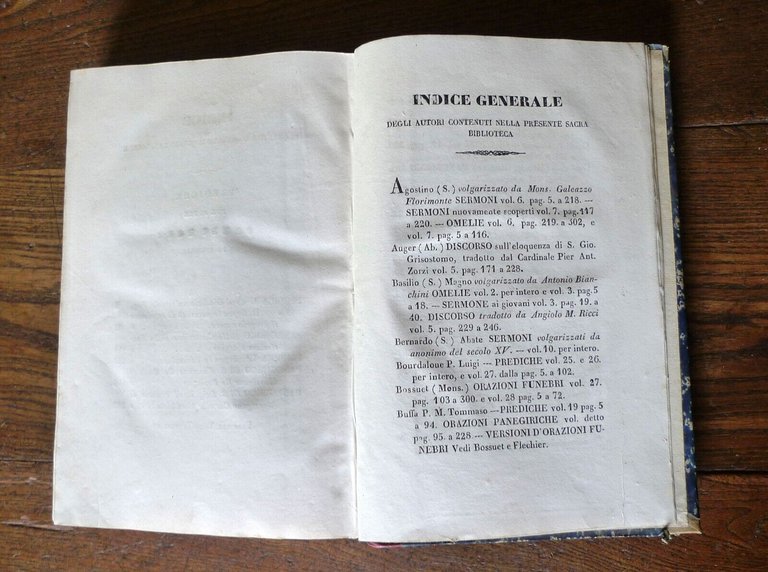 CLASSICI SACRI ORATORI ITALIANI E FRANCESI,1833 Tip.della Speranza[RELIGIONE