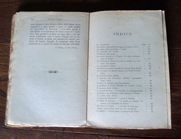 Colasanti,ISRAELE.CORSO COMPLETO DI STORIA E DI CIVILTÀ,1924 Bemporad