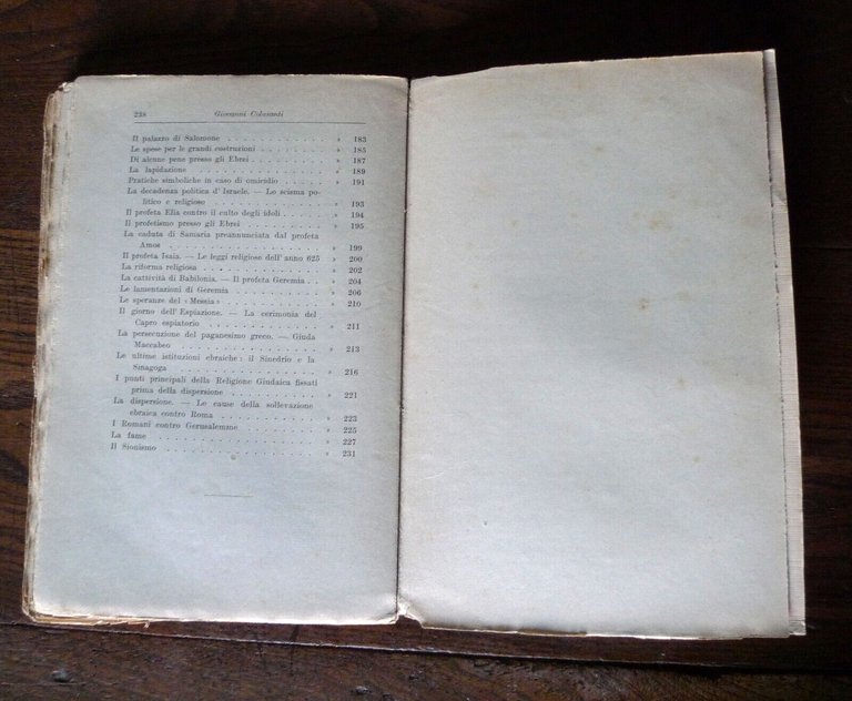 Colasanti,ISRAELE.CORSO COMPLETO DI STORIA E DI CIVILTÀ,1924 Bemporad