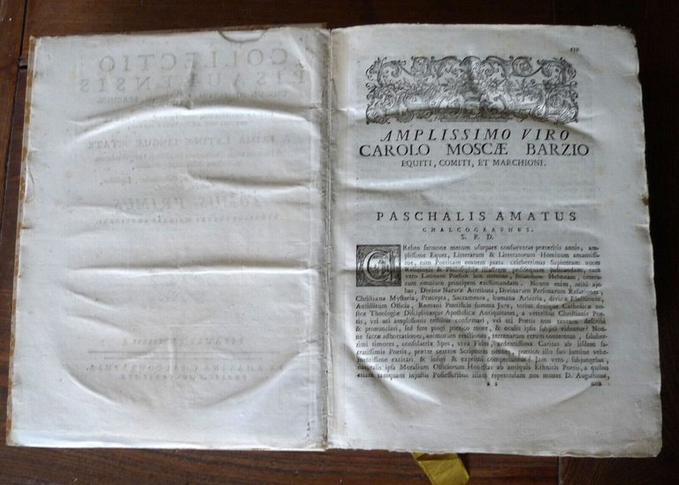 COLLECTIO PISAURENSIS.6 VOLL.,1766 Pesaro,[ANTOLOGIA LETTERATURA LATINA