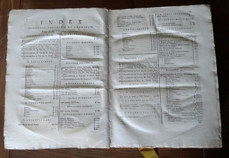 COLLECTIO PISAURENSIS.6 VOLL.,1766 Pesaro,[ANTOLOGIA LETTERATURA LATINA