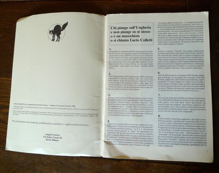 COLLEGAMENTI WOBBLY.PER L'ORGANIZZAZIONE DIRETTA DI CLASSE n.18 1986[autonomia | Immagine Gallery 3