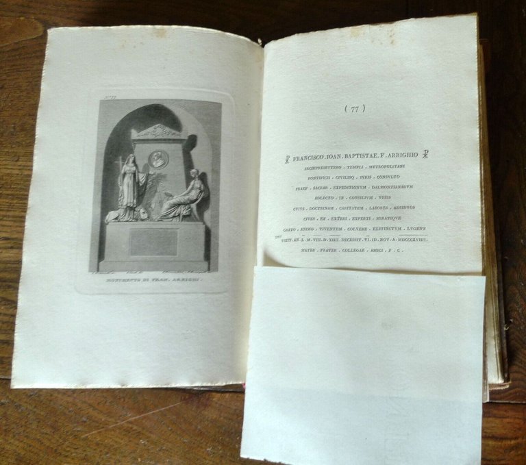 COLLEZIONE DEI MONUMENTI SEPOLCRALI DEL CIMITERO DI BOLOGNA,1825 Zecchi[CERTOSA