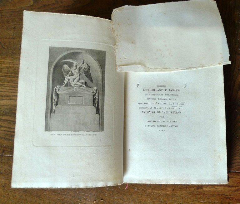 COLLEZIONE DEI MONUMENTI SEPOLCRALI DEL CIMITERO DI BOLOGNA,1825 Zecchi[CERTOSA