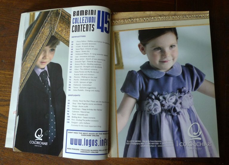 COLLEZIONI BAMBINI 45 AUTUMN WINTER 2009-'10,Logos[catalogo,moda,fashion