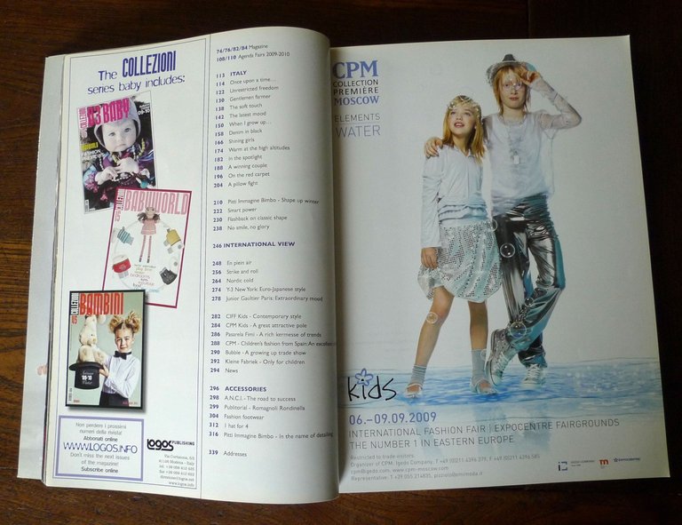COLLEZIONI BAMBINI 45 AUTUMN WINTER 2009-'10,Logos[catalogo,moda,fashion