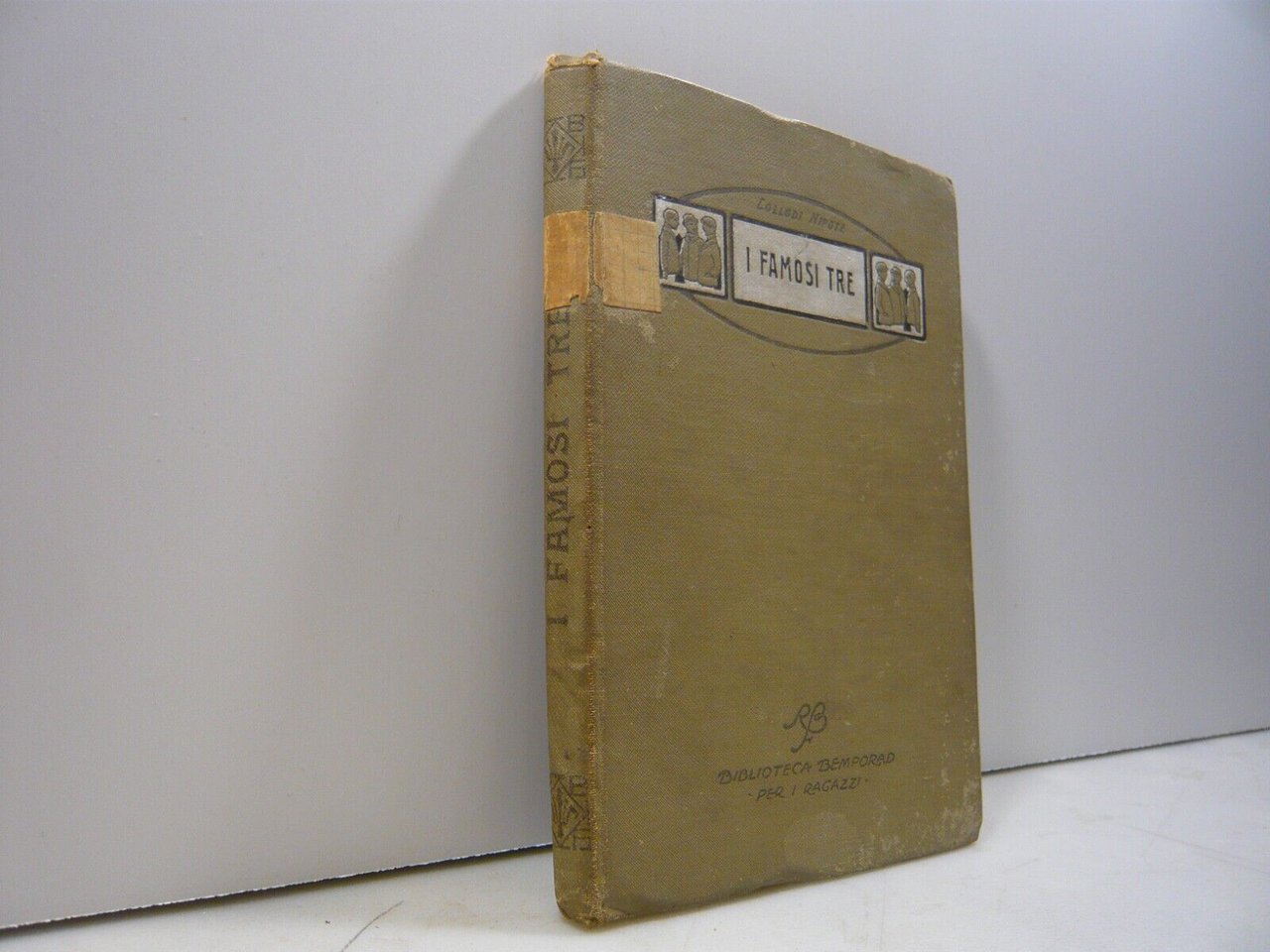 Collodi Nipote,I FAMOSI TRE.Piccola Storia,R. Bemporad 1924[Paolo Lorenzini