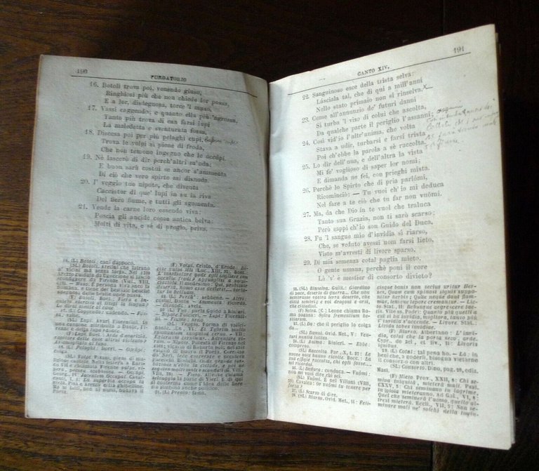 COMMEDIA DI DANTE ALIGHIERI.PURGATORIO,1869 Pagnoni[NOTE di NICCOLÒ TOMMASEO