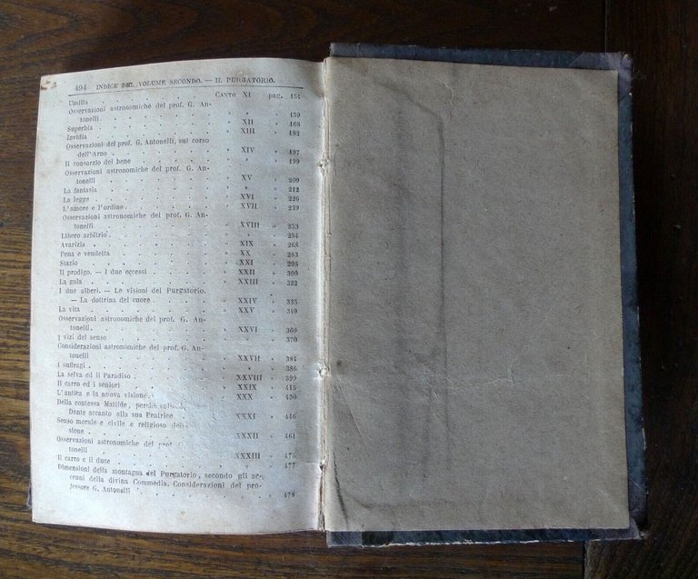 COMMEDIA DI DANTE ALIGHIERI.PURGATORIO,1869 Pagnoni[NOTE di NICCOLÒ TOMMASEO