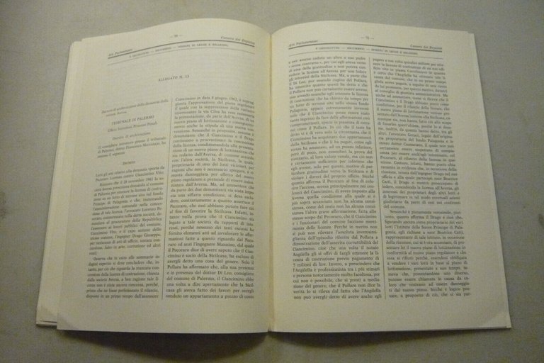 COMMISSIONE PARLAMENTARE D’INCHIESTA SUL FENOMENO DELLA MAFIA IN SICILIA,4 voll.