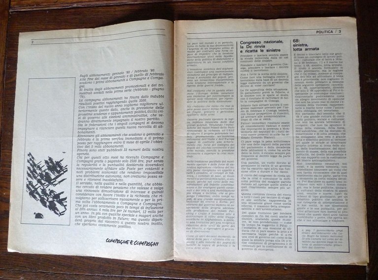 COMPAGNE E COMPAGNI.Agenzia di informazione del PDUP n.8/9 1980[comunismo