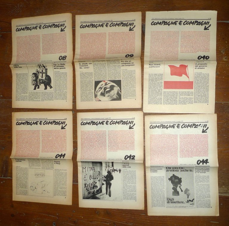 COMPAGNE E COMPAGNI nn.1-20 1979.A cura PDUP.Supplemento Il Manifesto[comunismo