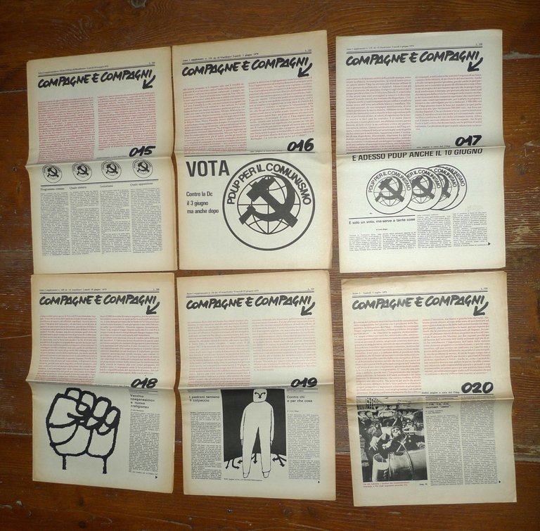 COMPAGNE E COMPAGNI nn.1-20 1979.A cura PDUP.Supplemento Il Manifesto[comunismo