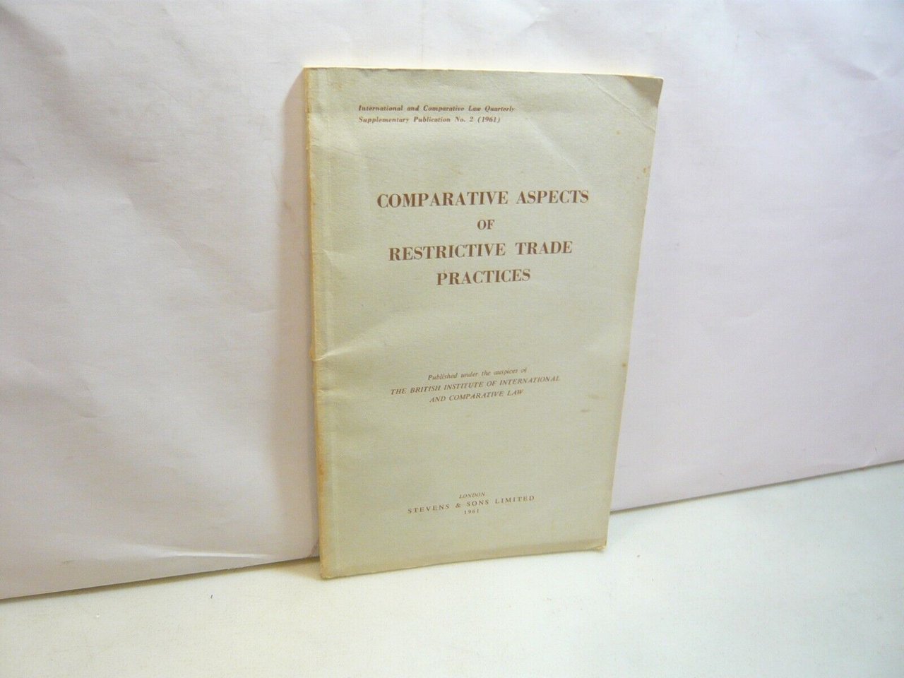 COMPARATIVE ASPECTS OF RESTRICTIVE TRADE PRACTICES,1961[commercio