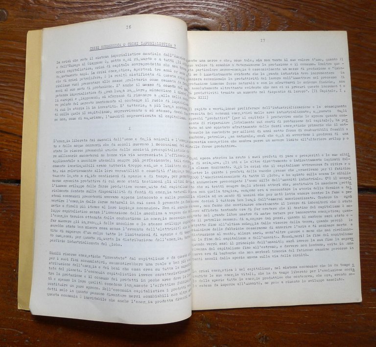 COMUNISMO n.7 Ott.1976.Rivista semestrale del Gruppo Sinistra Internazionalista