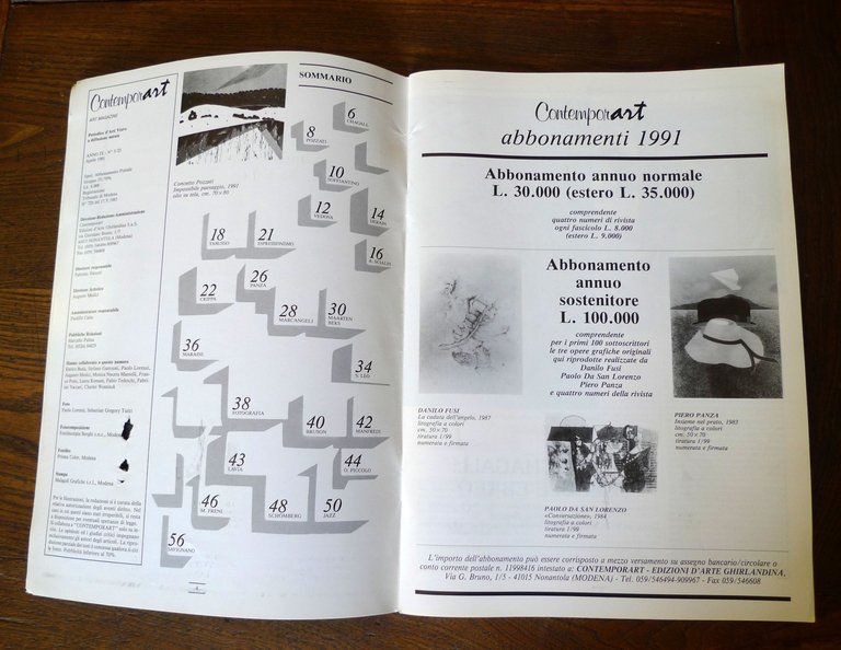CONTEMPORART n.3/23 1991.ART MAGAZINE[arte contemporanea,Pozzati,Vedova,Tabusso