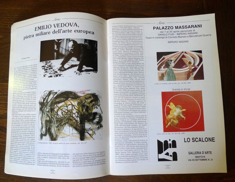 CONTEMPORART n.3/23 1991.ART MAGAZINE[arte contemporanea,Pozzati,Vedova,Tabusso