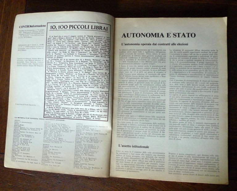 CONTROINFORMAZIONE n.7-8 1976.Periodico di informazione[autonomia,BR,Curcio