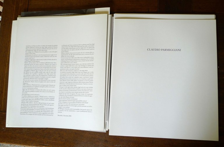 Corà,ESSENZIALE ALL'ARTE.CALZOLARI FABRO PARMIGGIANI,2006 de'Foscherari/Gli Ori