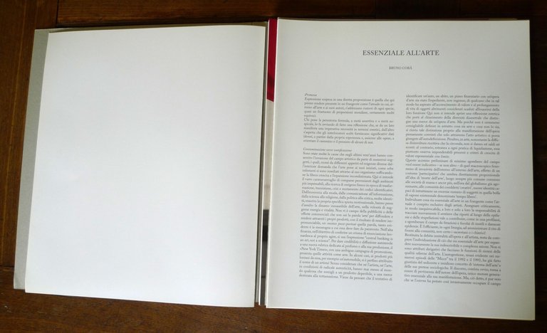 Corà,ESSENZIALE ALL'ARTE.CALZOLARI FABRO PARMIGGIANI,2006 de'Foscherari/Gli Ori