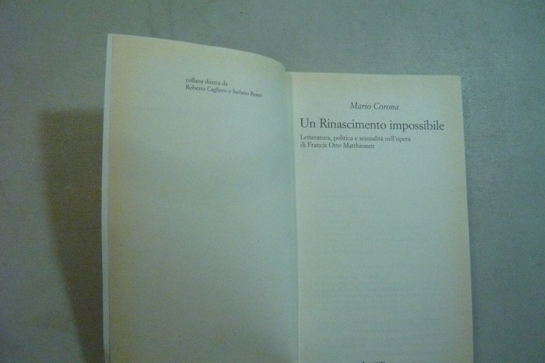 Corona, UN RINASCIMENTO IMPOSSIBILE,ombre corte, 2007[Otto Matthiessen
