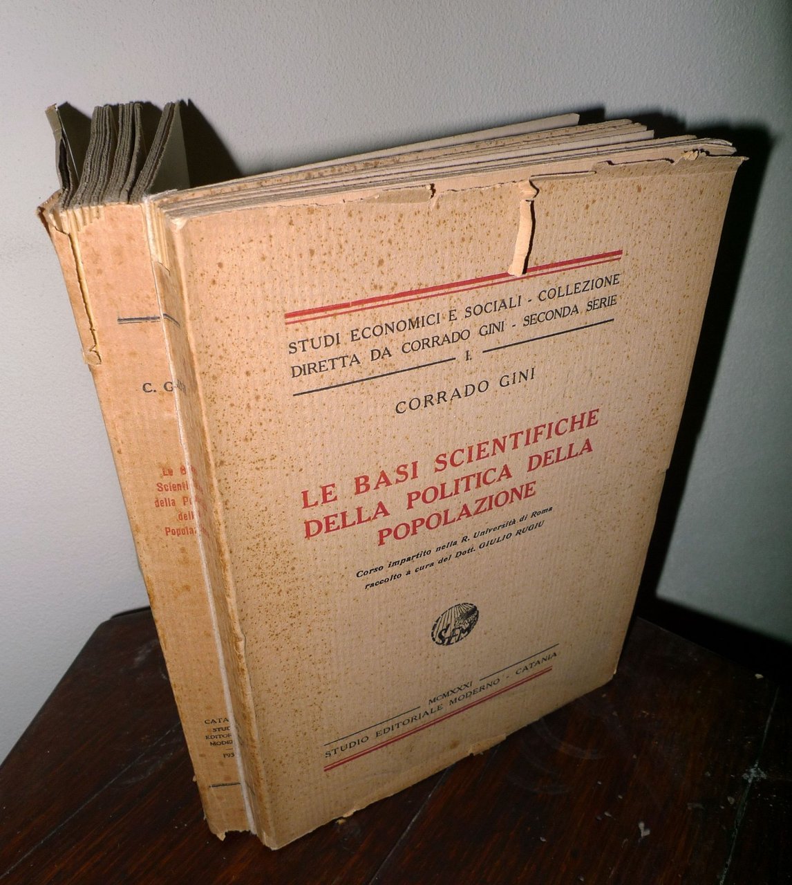Corrado Gini,LE BASI SCIENTIFICHE DELLA POLITICA DELLA POPOLAZIONE,1931[ECONOMIA | Immagine principale