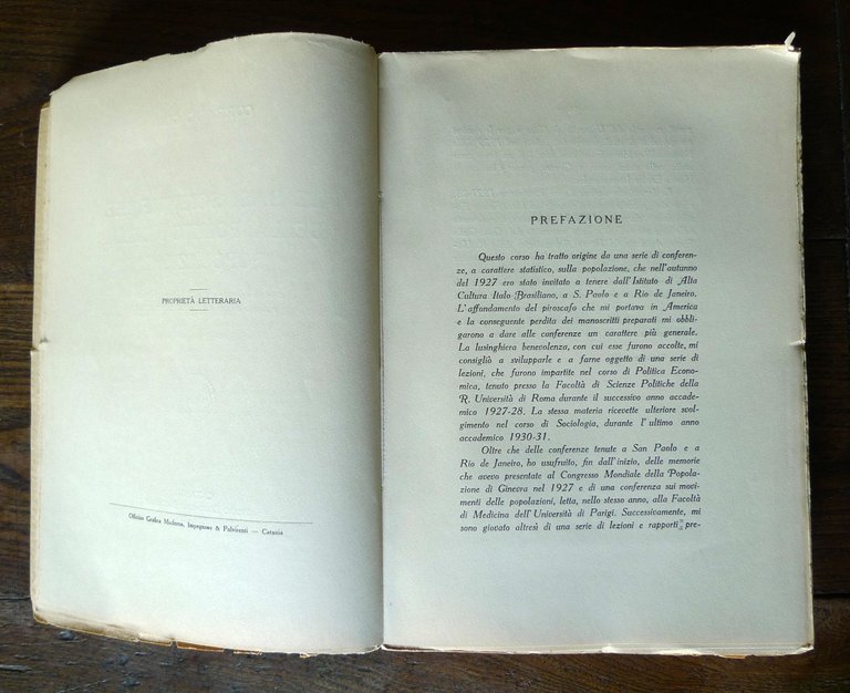 Corrado Gini,LE BASI SCIENTIFICHE DELLA POLITICA DELLA POPOLAZIONE,1931[ECONOMIA | Immagine Gallery 3