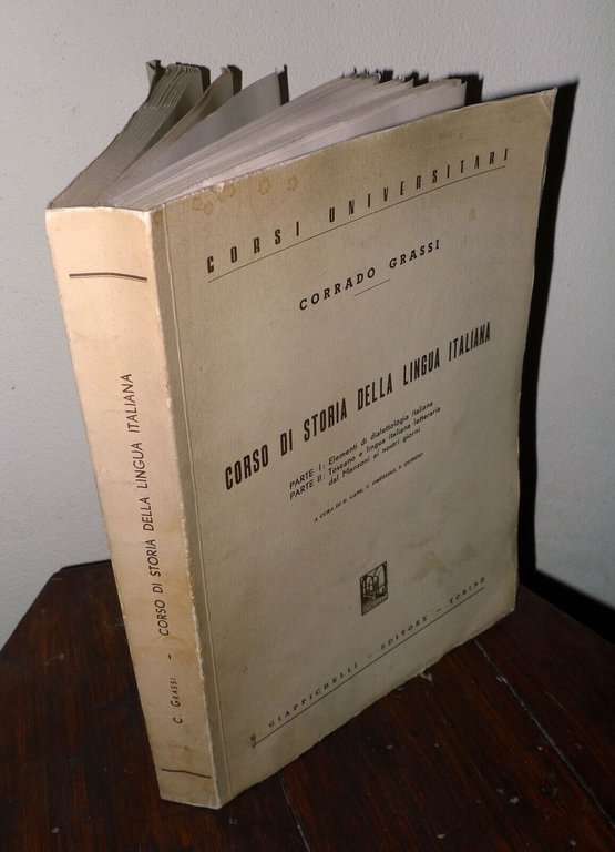 Corrado Grassi,CORSO DI STORIA DELLA LINGUA ITALIANA,1966[DIALETTOLOGIA | Immagine Gallery 1