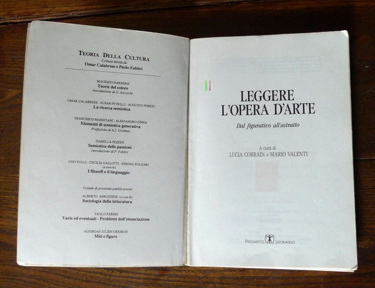 Corrain,LEGGERE L'OPERA D'ARTE/II,1991-99 Progetto Leonardo