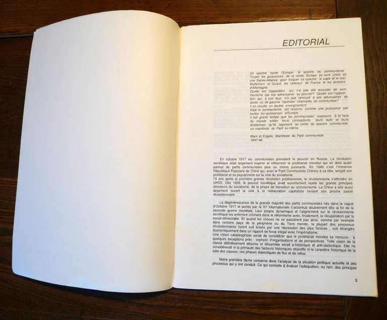 CORRESPONDANCES REVOLUTIONNAIRE N.10 Nov.1991,Bruxelles[comunismo,rivoluzione