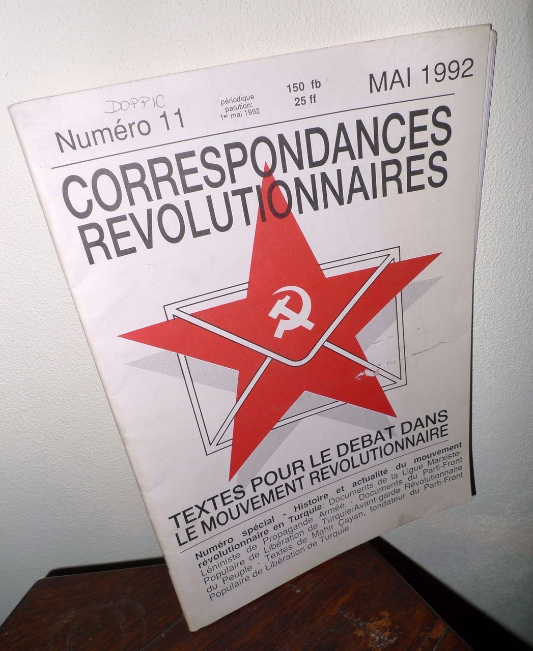 CORRESPONDANCES REVOLUTIONNAIRE N.11 Mai 1992,Bruxelles[comunismo,rivoluzione