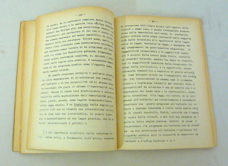 Corsano,L'ETICA KANTIANA.Corso storico-critico di esercitazioni [filosofia,Kant