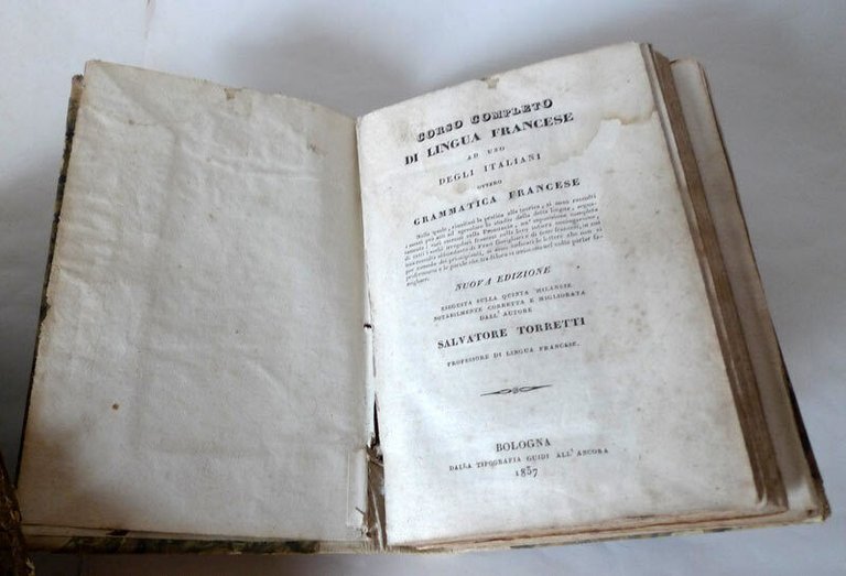 CORSO COMPLETO DI LINGUA FRANCESE AD USO DEGLI ITALIANI,1837 Guidi …