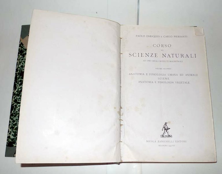 CORSO DI SCIENZE NATURALI.ANATOMIA E FISIOLOGIA UMANA,ANIMALE,VEGETALE,1937