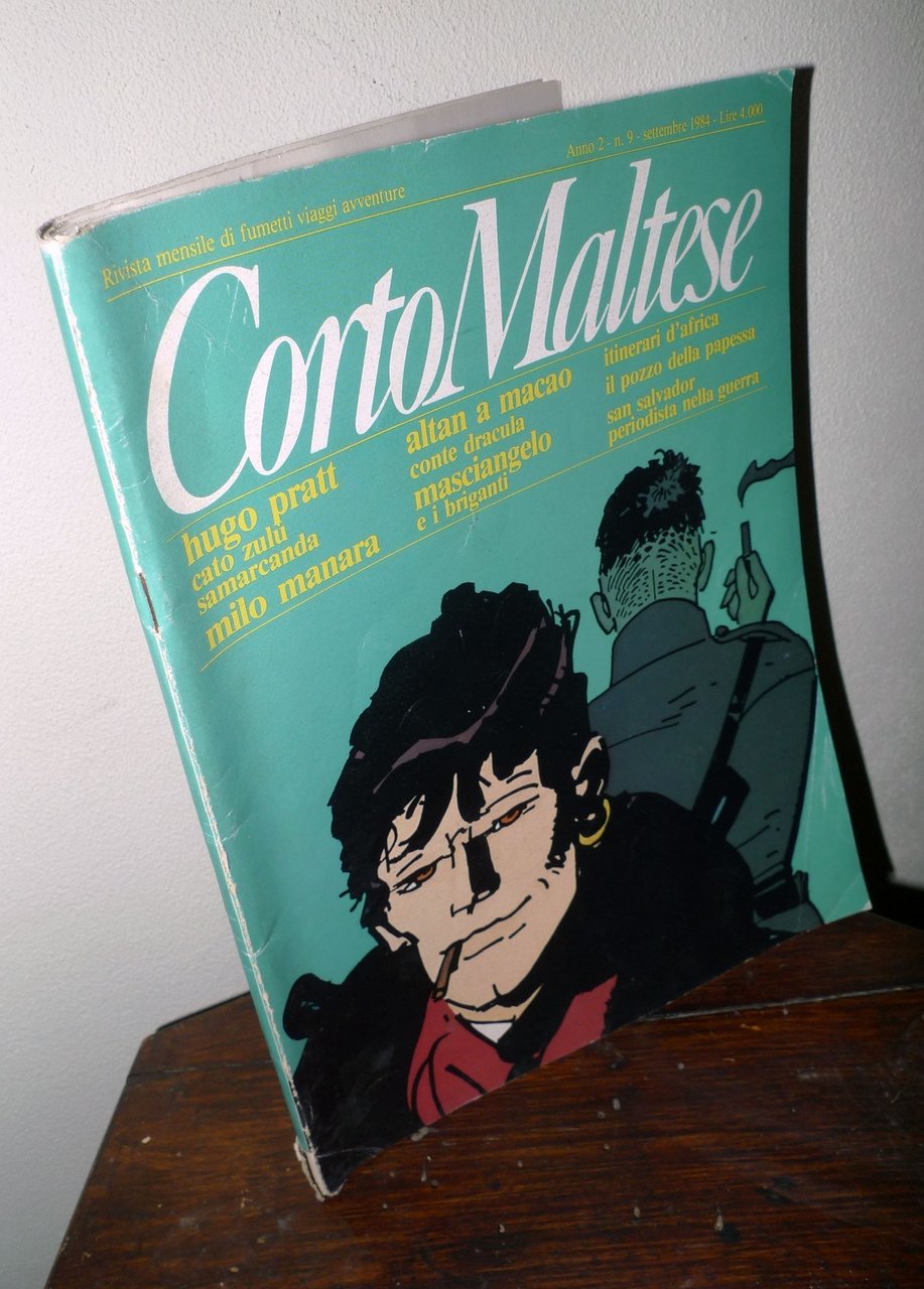 CORTO MALTESE n.9 1984.Rivista mensile di fumetti viaggi avventure[PRATT,CREPAX | Immagine principale