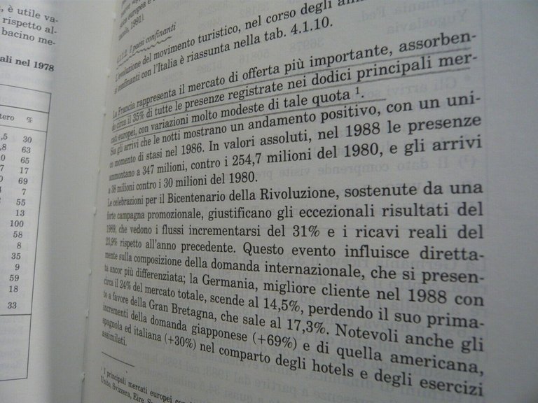 Costa e Rispoli,DIMENSIONI DELL’INDUSTRIA ITALIANA DEI VIAGGI E DEL TURISMO,1992
