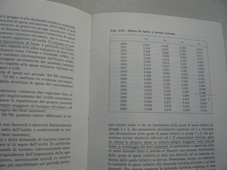 Costa e Rispoli,DIMENSIONI DELL’INDUSTRIA ITALIANA DEI VIAGGI E DEL TURISMO,1992