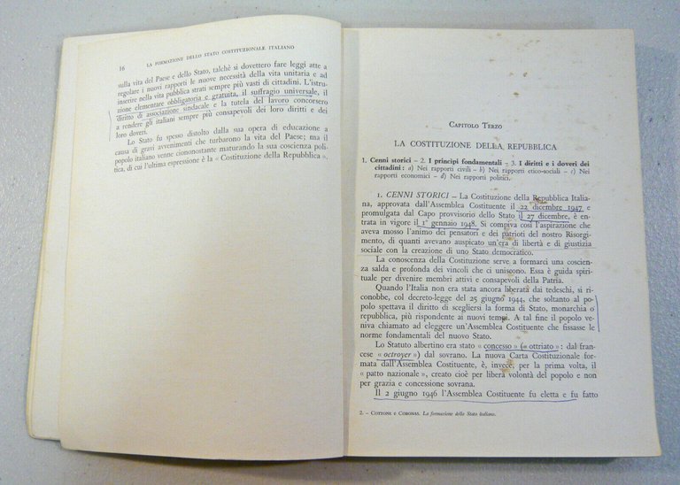 Cottone,L’ORDINAMENTO DELLO STATO ITALIANO.LE LEGGI SULLA SCUOLA ELEMENTARE,1958