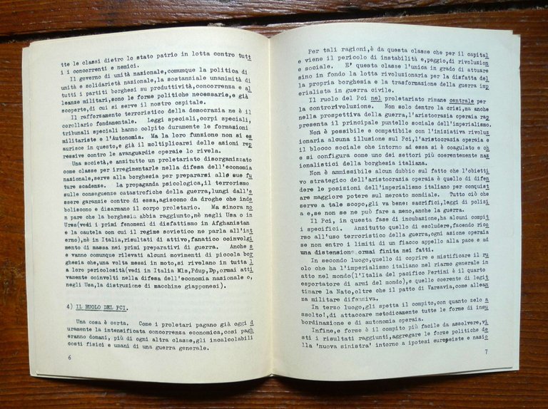 CRISI-GUERRA-INTERNAZIONALISMO PROLETARIO.CONVEGNO.Napoli 28-29 giugno 1980 | Immagine Gallery 3