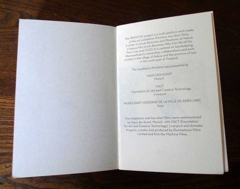 CUJO MAGAZINE YEAR II,First Issue 2009.Apichatpong Weerasethakul,PRIMITIVE