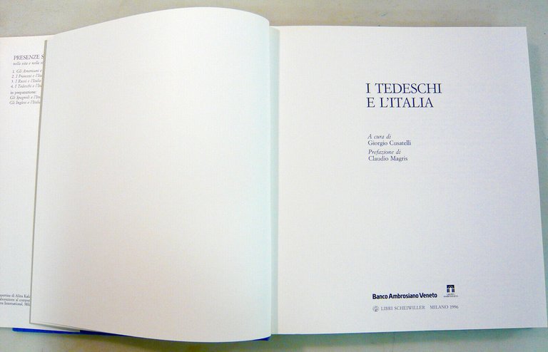 Cusatelli,I TEDESCHI E L’ITALIA,1996 Scheiweller[storia