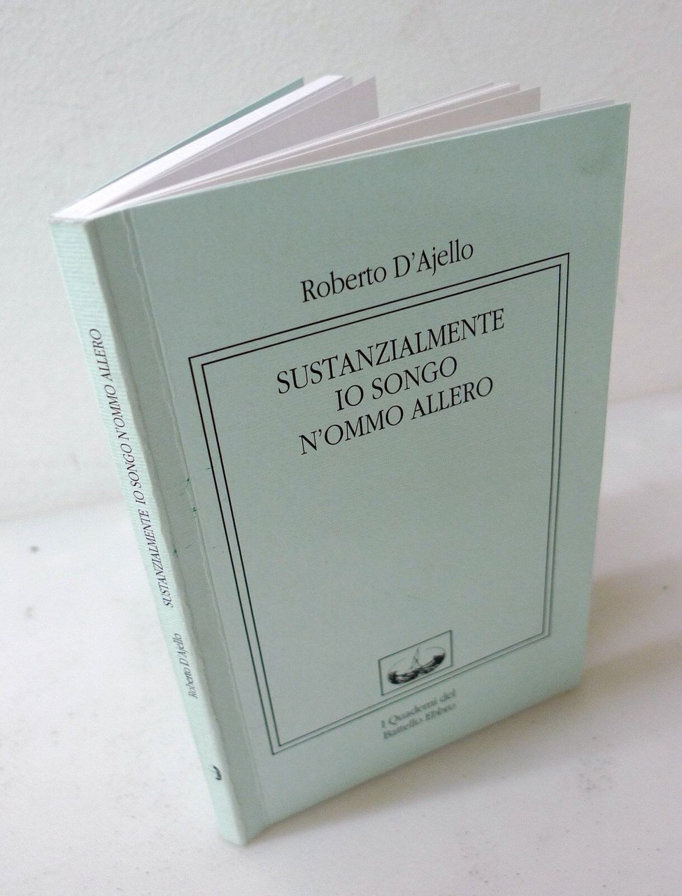 D'Ajello,SUSTANZIALMENTE IO SONGO N'OMMO ALLERO,2010[poesia,dialetto napoletano